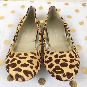 Audrey Brooke Cheetah Calf Hair Flat